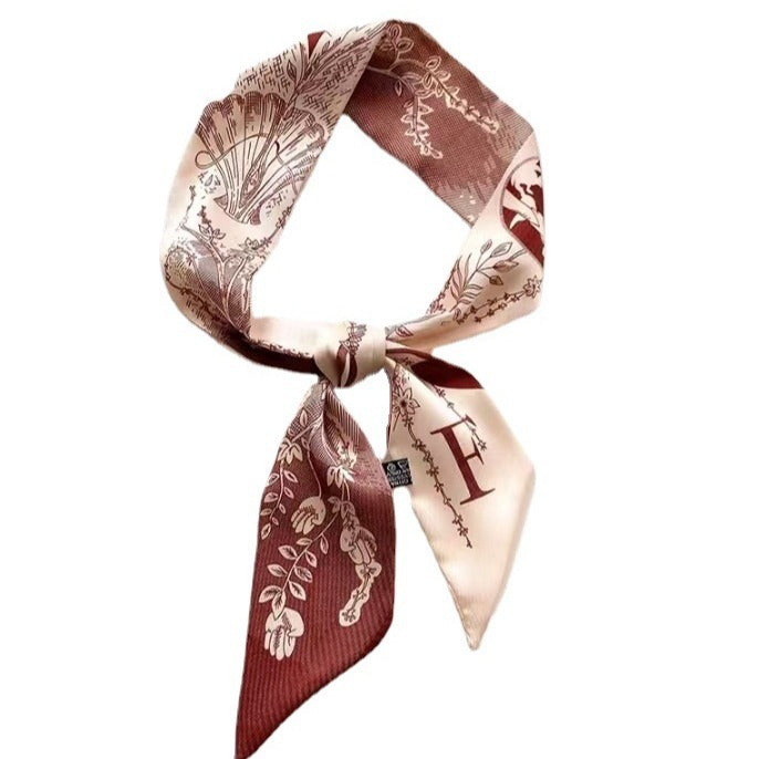Geometric satin scarf perfect for gifts