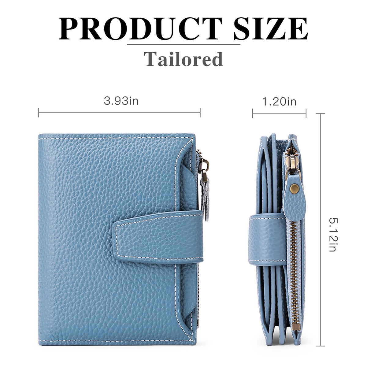 Multi-functional short wallet with RFID protection