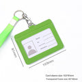 Green - Horizontal Card Holder with Hand Strap