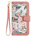 Printed leather case--pink