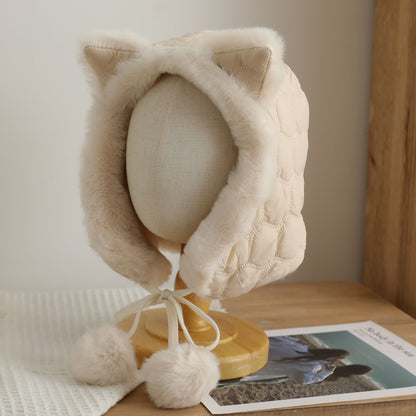 Cozy Fox Ear Plush Hat Image 9