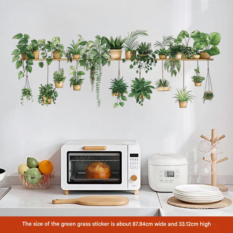 Decorative plant wall sticker design