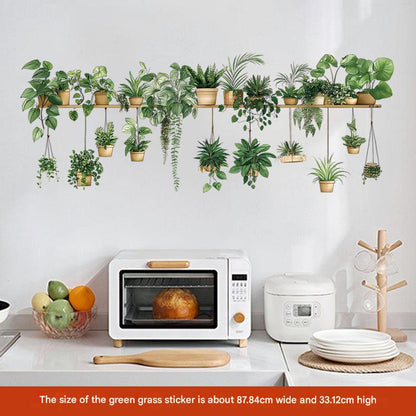 Decorative plant wall sticker design