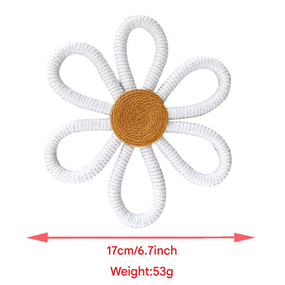 Woven floral decoration for baby room