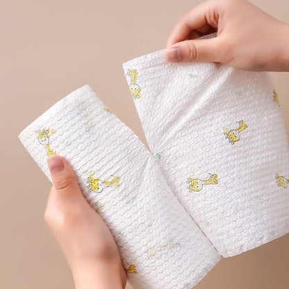Absorbent disposable cloths for quick cleaning tasks