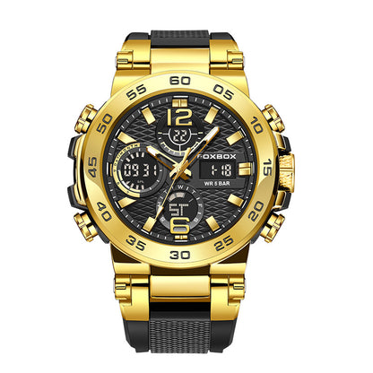 Durable quartz watch for outdoor activities