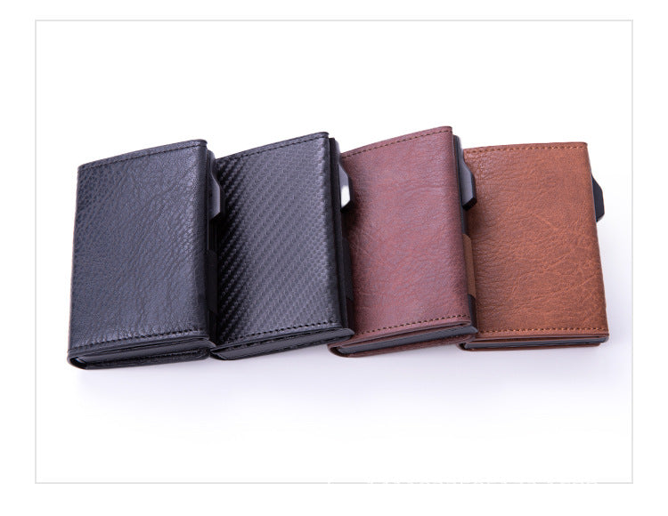 Aluminum credit card holder profile view