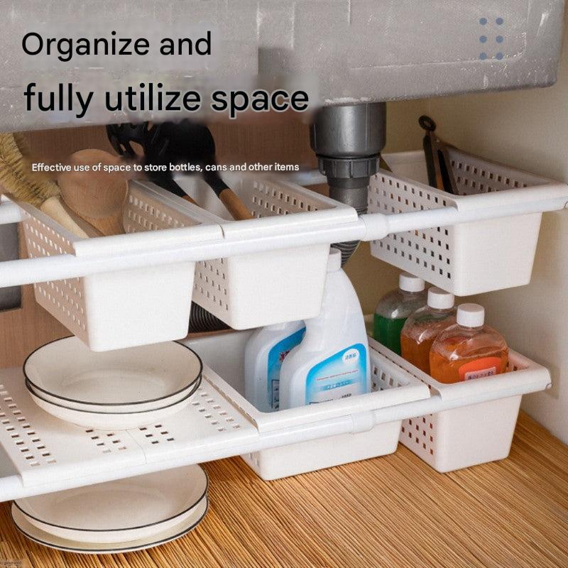 No-drill organizer in minimalist design