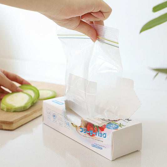 Plastic food storage bags assortment