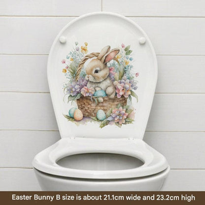 Colorful Easter decoration for bathroom