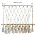Woven Cotton Rope Storage Rack: Single Layer C Model