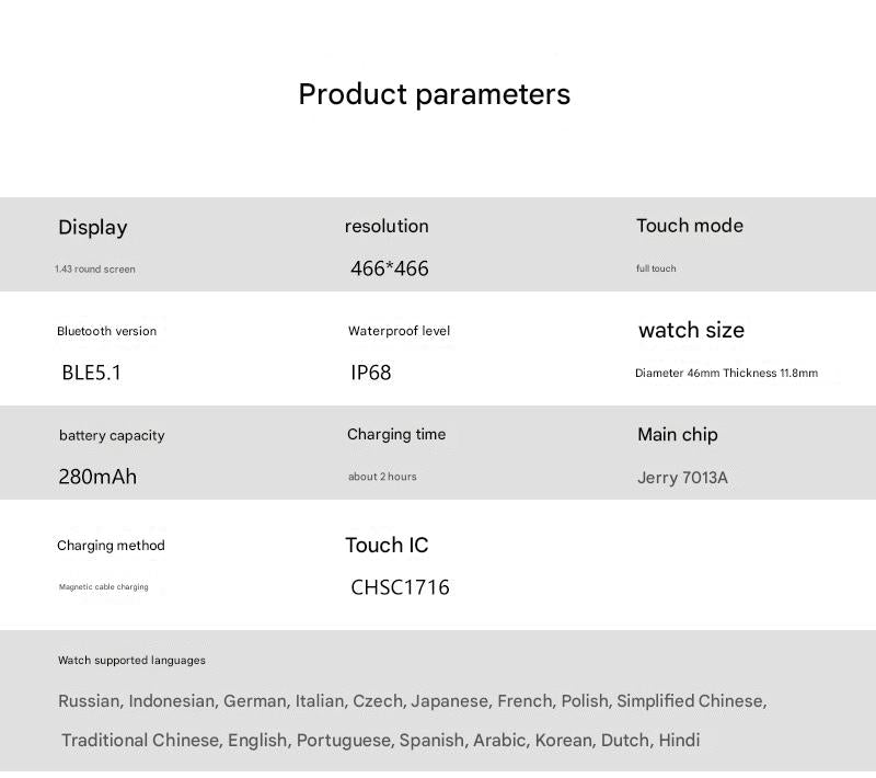 Smart fitness watch displaying health metrics