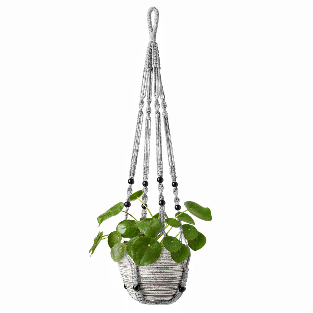 Handcrafted cotton rope plant hanger - image 1