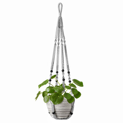 Handcrafted cotton rope plant hanger - image 1
