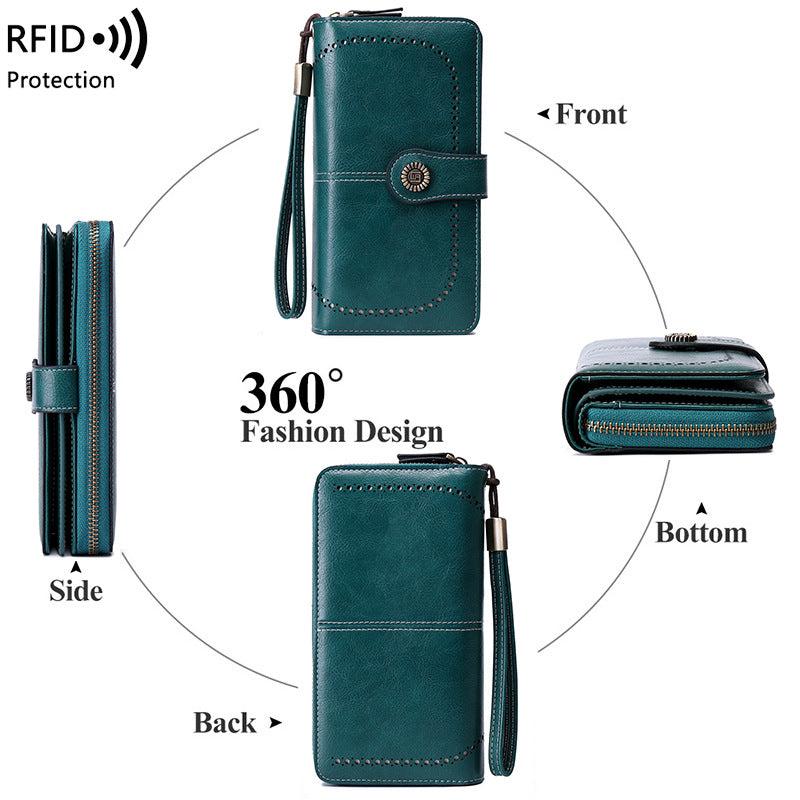 fashionable women's wallet in brown