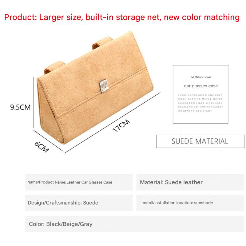 Car visor sunglass organizer
