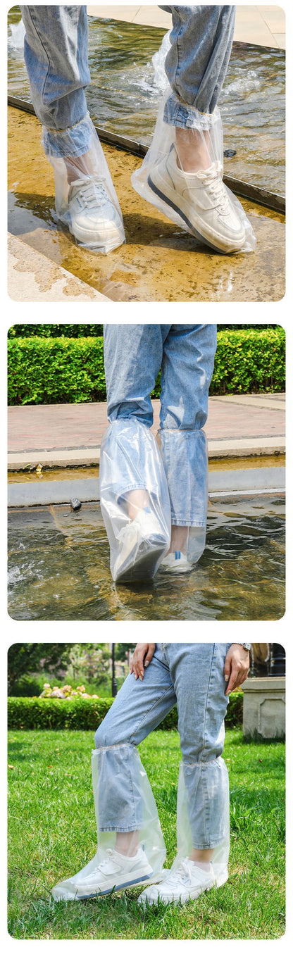 Waterproof disposable shoe cover front view