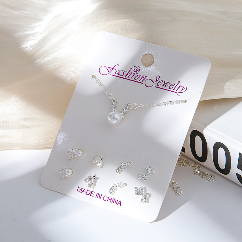 Close up of festive jewelry set