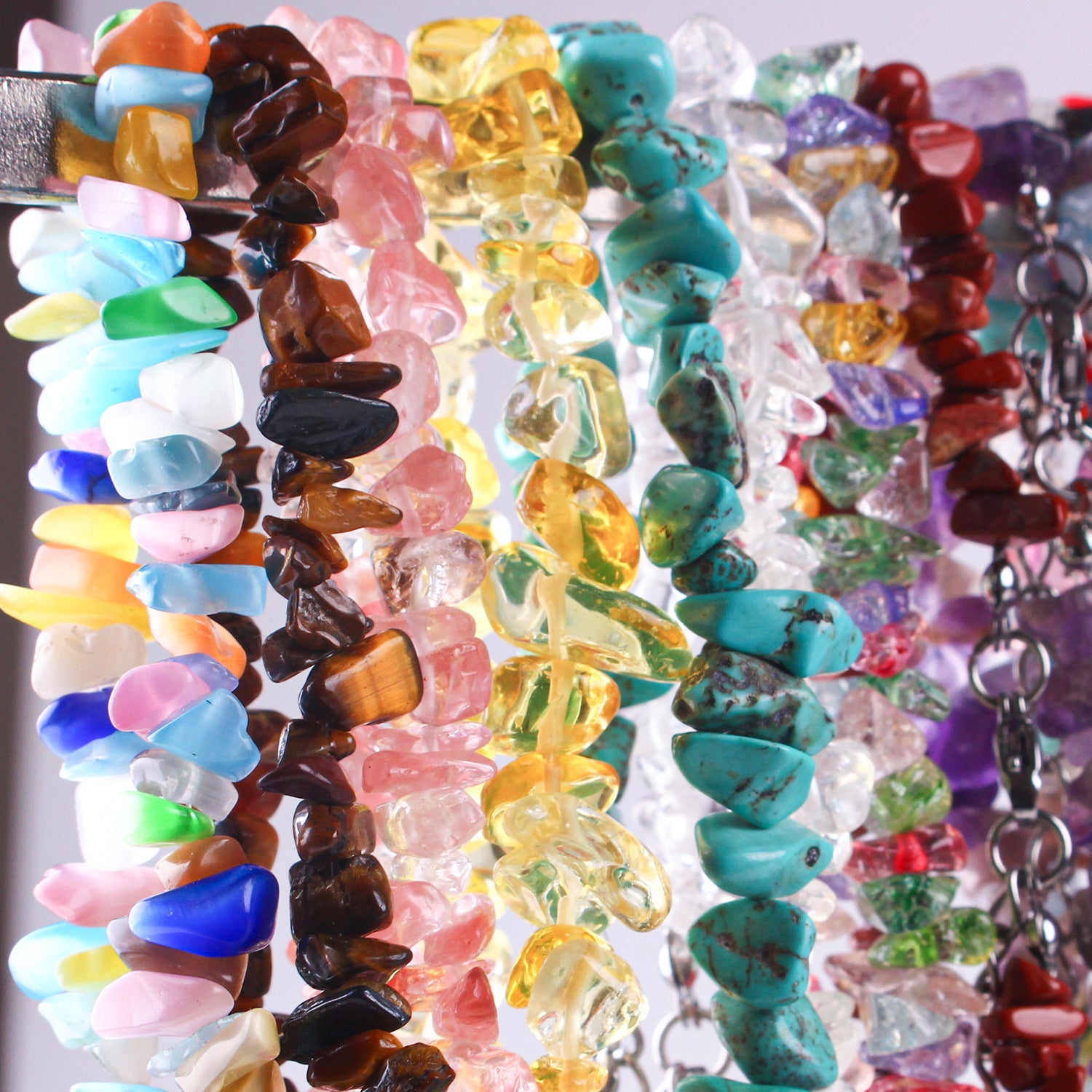 Unique colorful bead necklace image 6