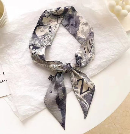 Geometric satin scarf perfect for gifts