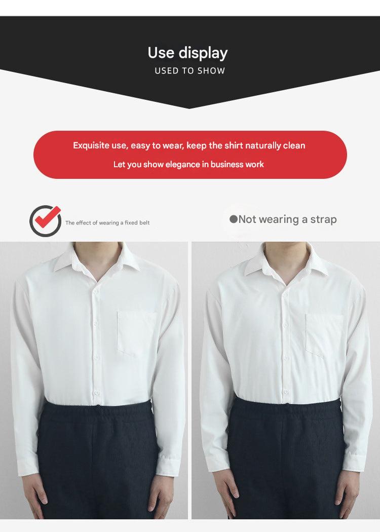 Adjustable shirt fixer for wrinkle-free look