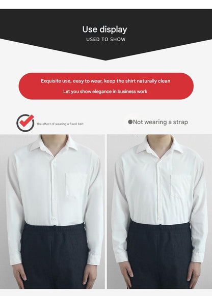 Adjustable shirt fixer for wrinkle-free look