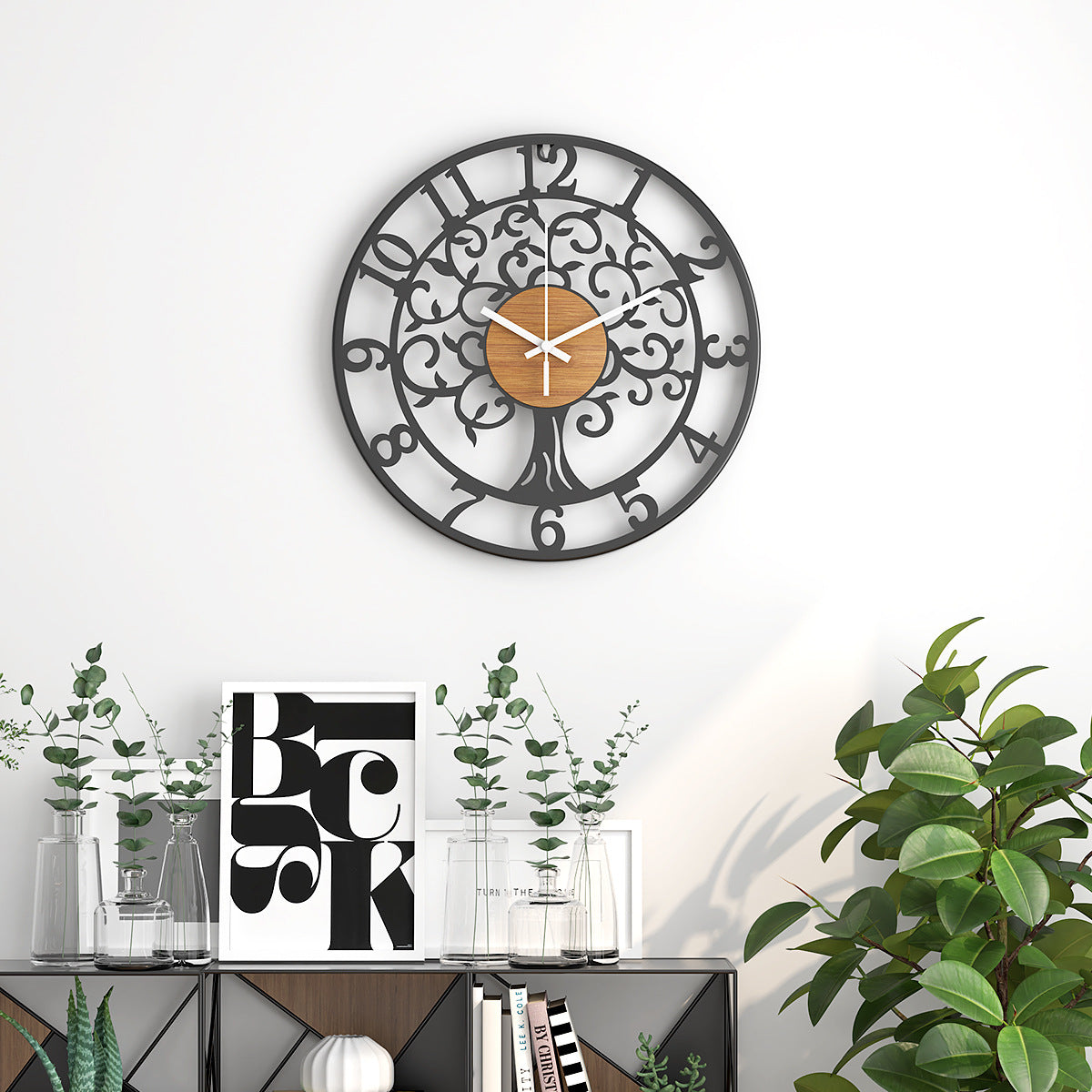 Closeup of Tree of Life Clock Face