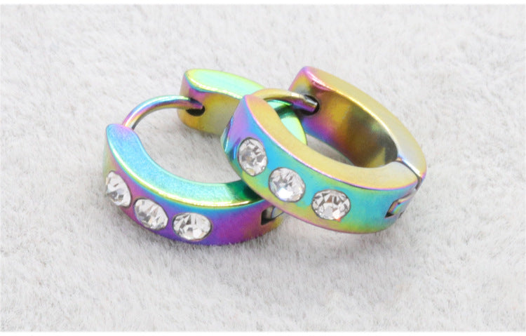 Stylish geometric earrings in various colors