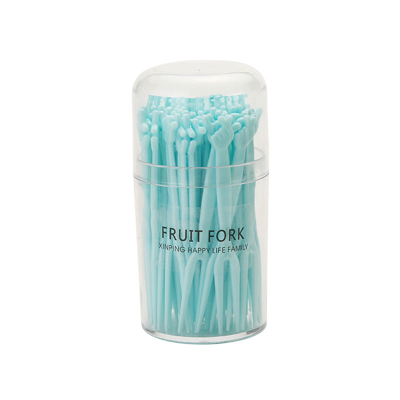 variety of disposable forks in different colors