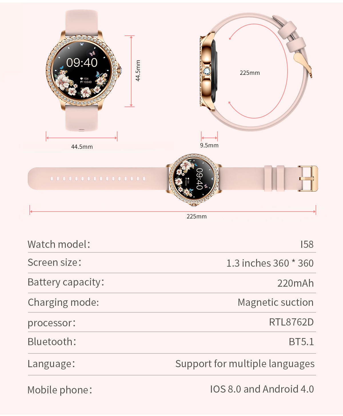 Smartwatch with AI voice assistant - image 1