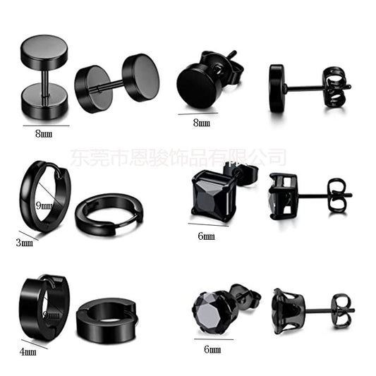 Cross design stainless steel earring - image 2