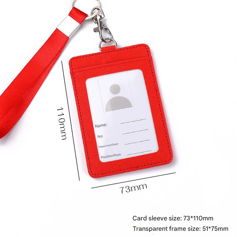 Blue PU leather multi-card holder with ID and pass slots