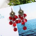 18 - Sea Shell Tassel (Deep Red)