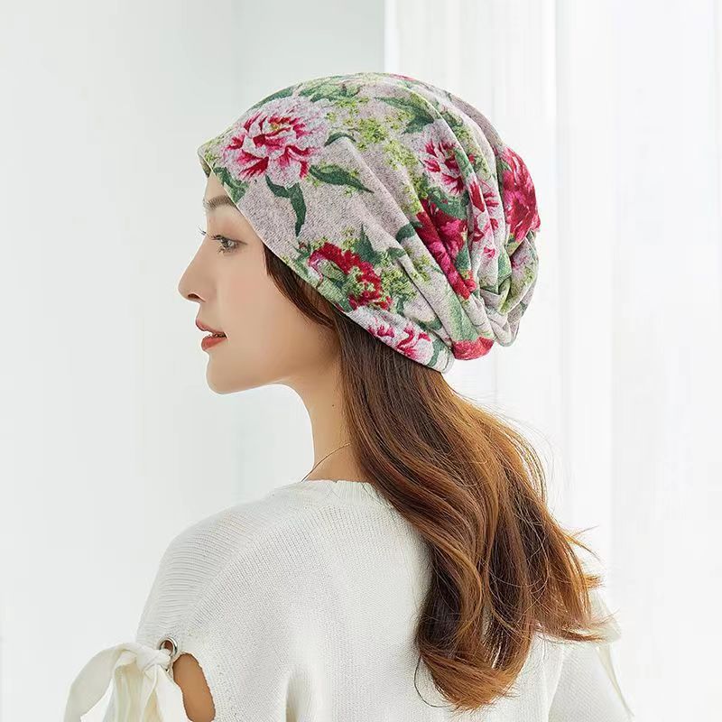 Windproof floral neck gaiter for outdoor activities