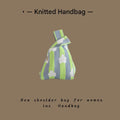 Vertical Striped Flower - Green Gray