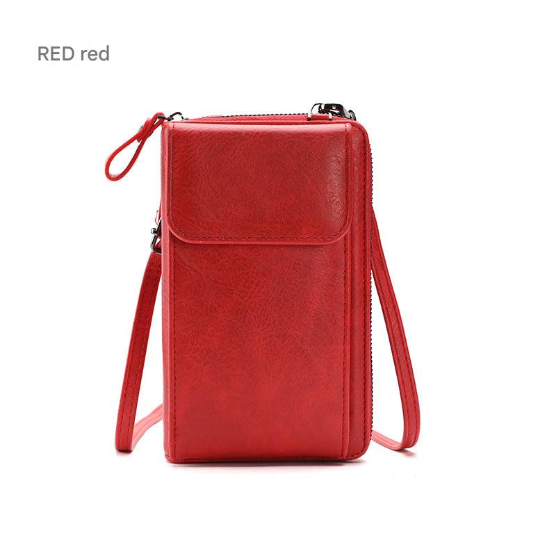 Women's crossbody wallet pink