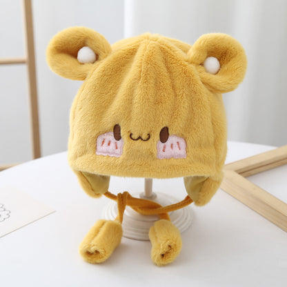 Cozy Plush Baby Hat Front View
