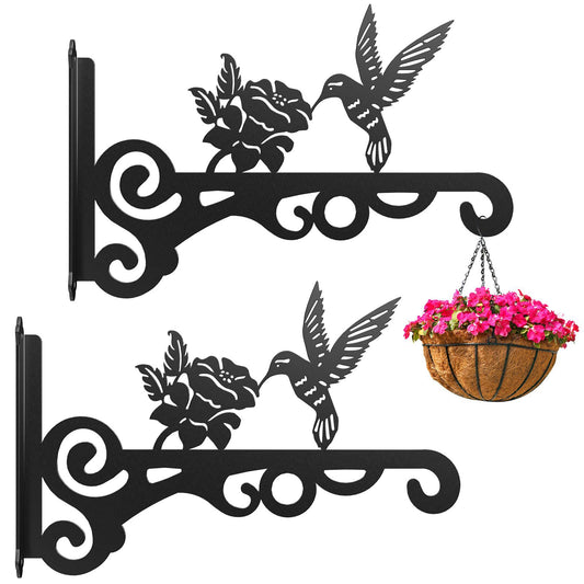 Outdoor iron flower basket for garden