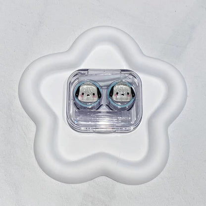 Colorful contact lens case in various designs