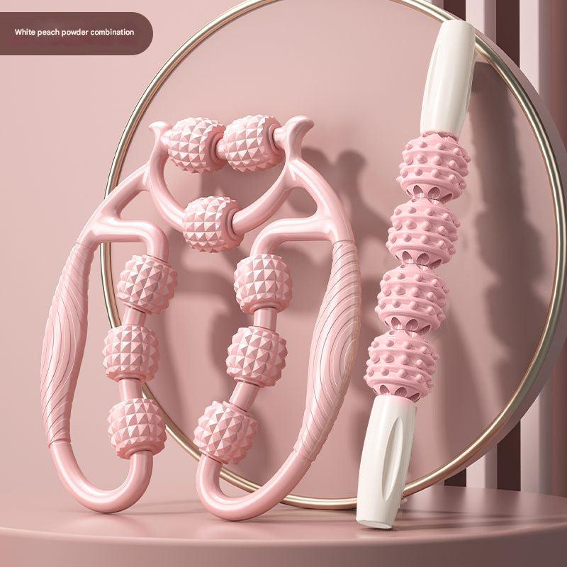 Leg massager with additional rolling stick