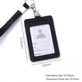 Black - Vertical Card Holder with Hand Strap