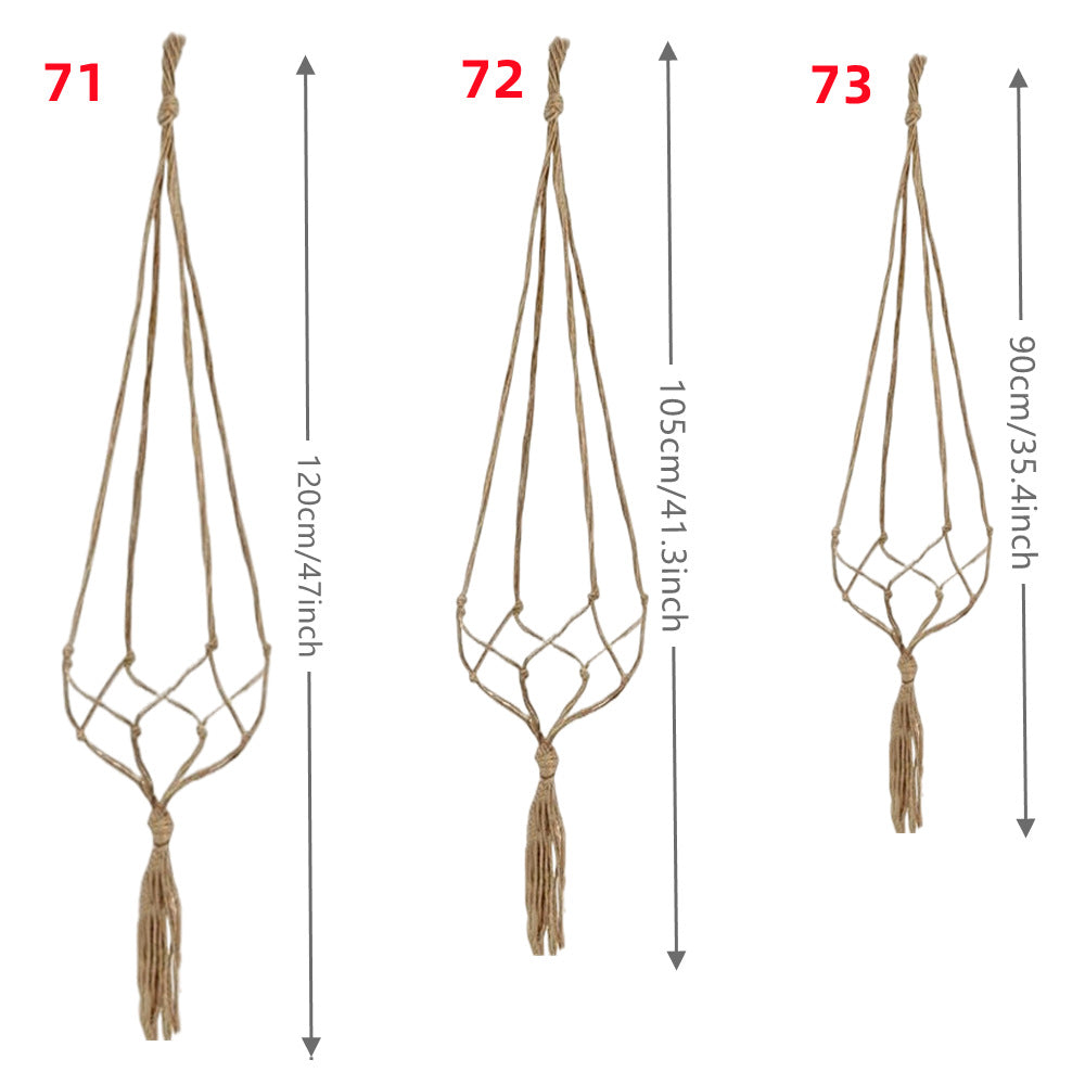 Handcrafted cotton rope plant hanger - image 1