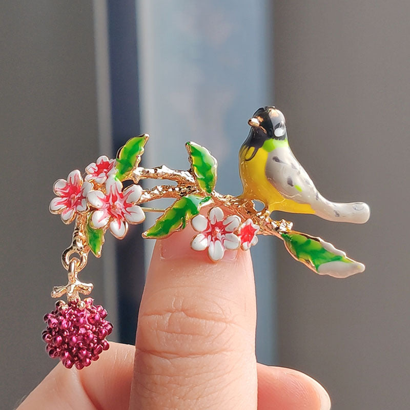 Cute Brooch with Raspberry Design Image 6