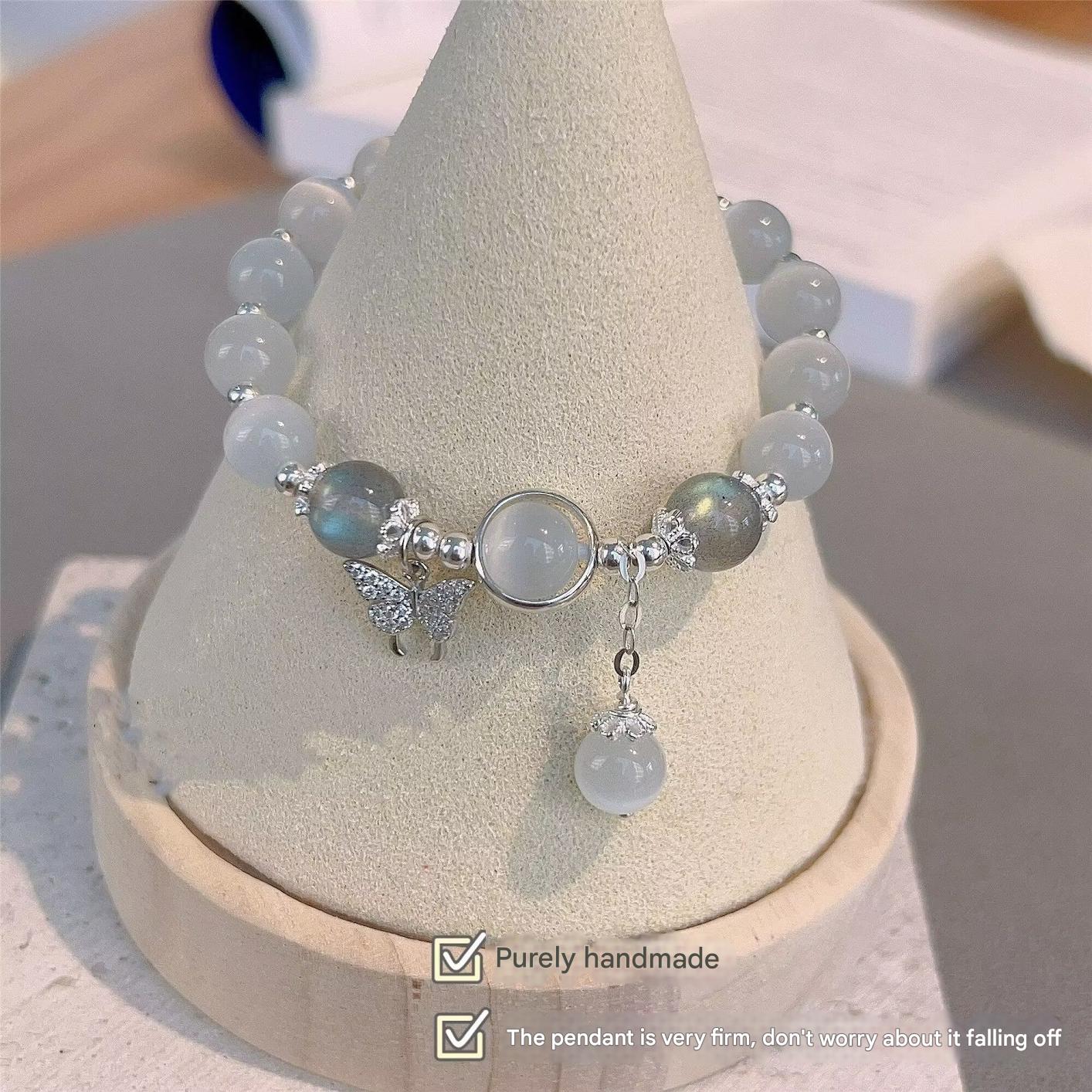 Butterfly glass bracelet image 4