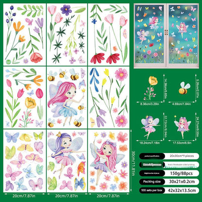Spring Floral Window Sticker Image 2