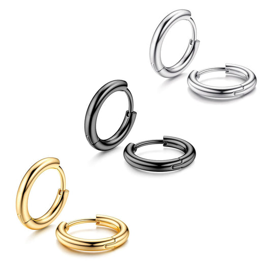 Various sizes of titanium earrings image 5