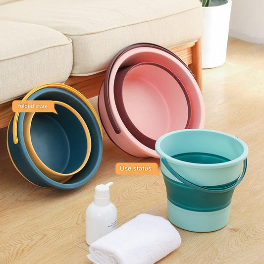 Foldable Fishing Bucket Pink