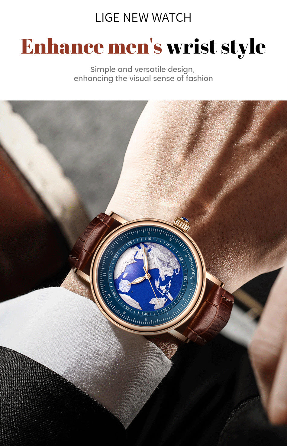 LIGE wristwatch features image 2