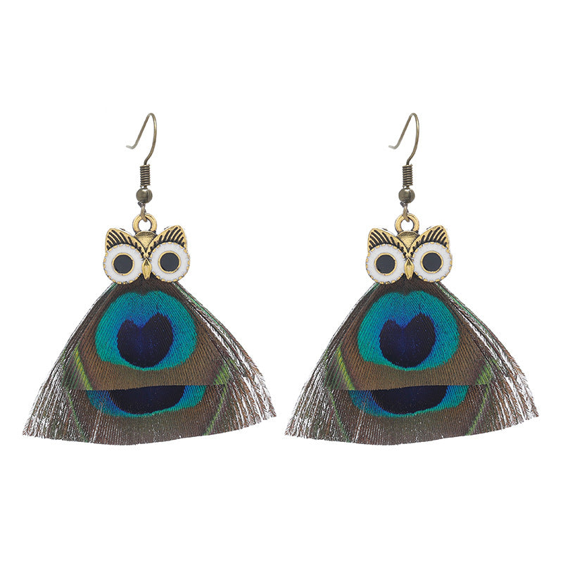 Handcrafted boho jewelry featuring owl design