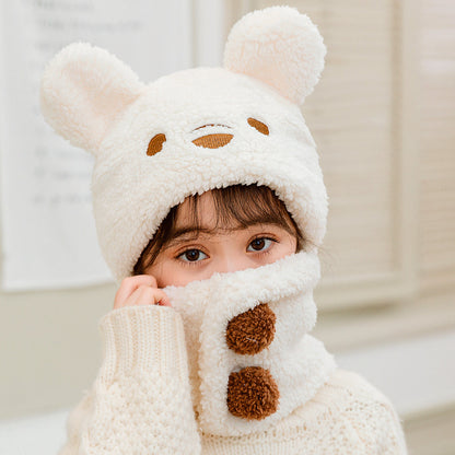 Cozy kids winter hat and scarf set - image 2